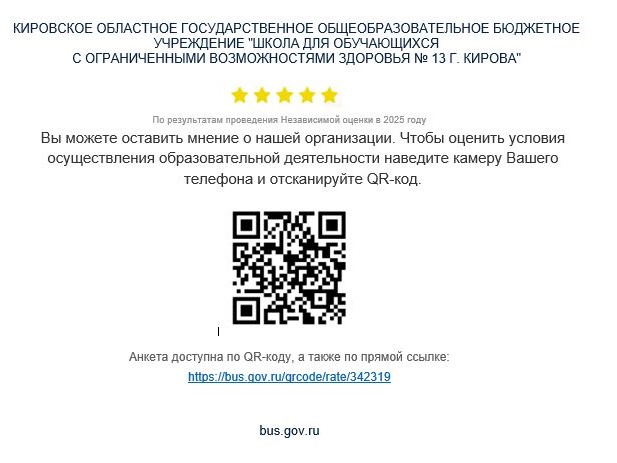 Независимая оценка качества образования.